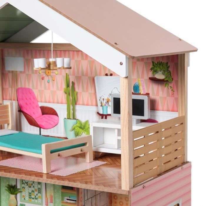 Maison de poupée Kidkraft Dottie - en bois, rose