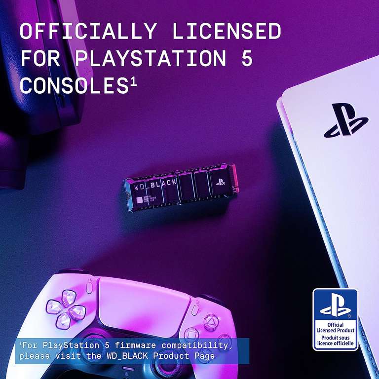 Memoire Ssd Western Digital Black 2to Licence Officielle  Playstation-Accessoire-PS5 - Cdiscount Jeux vidéo