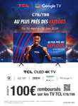 TV 65" TCL 65T8B - QLED (via 100€ ODR) + 105€ en bons d'achat