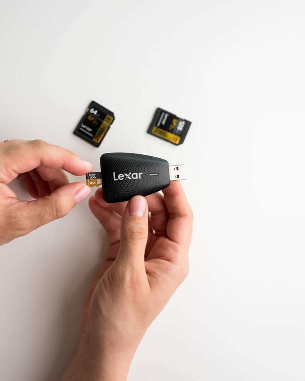 Multi-Cartes 2 in 1 Lexar USB 3.1, Jusqu'à 312 Mo/s