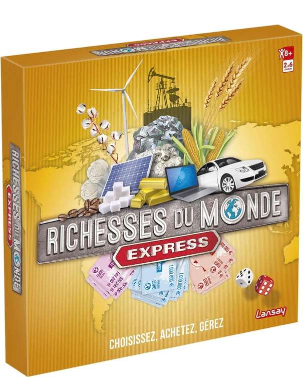 Jeu de société Lansay Les Richesses du Monde - Edition Express