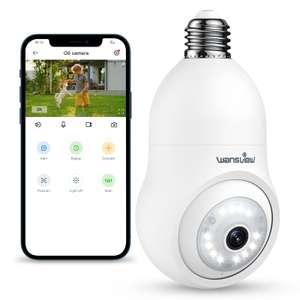 Camera Surveillance WiFi sans Fil Wansview Ampoule - 2k Caméra Intérieure Suivi Humain Vision Nocturne (vendeur tiers)