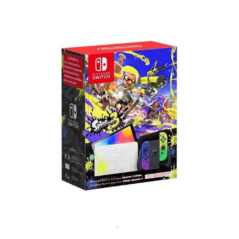 Console Nintendo Switch OLED Pokemon Ecarlate et Violet ou Splatoon 3 (+29€ en Rakuten Points)