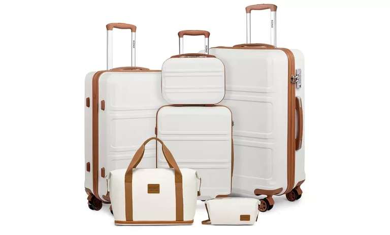 Ensemble de valises rigides en ABS - 4valises, 2sacs (Plusieurs coloris disponibles)