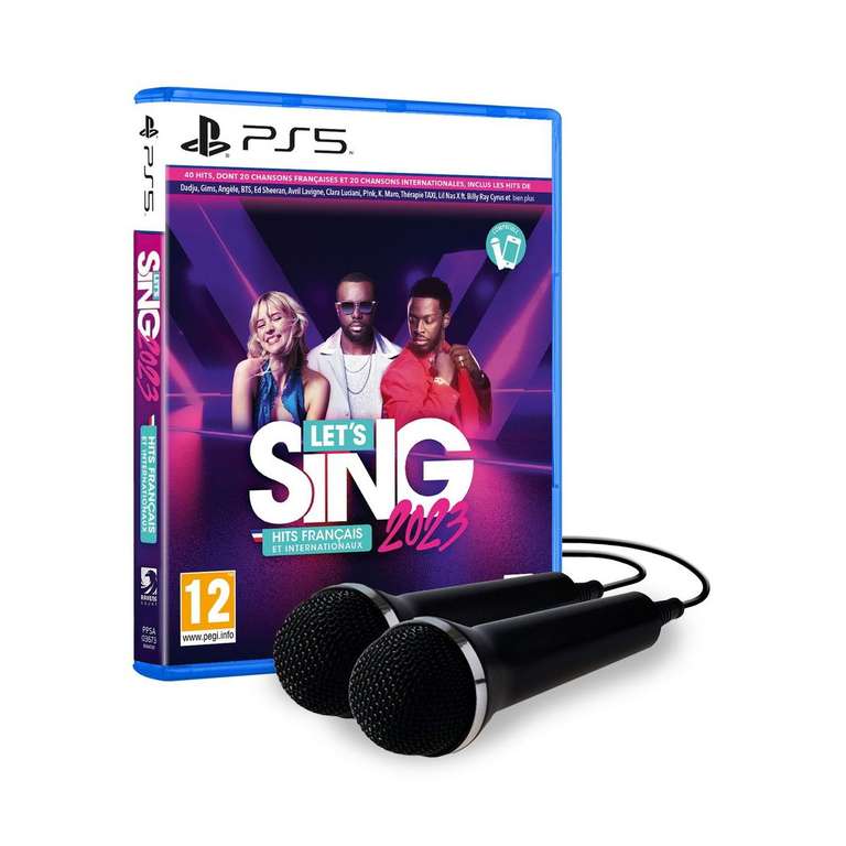Let's Sing 2023 sur PS5 + 2 micros