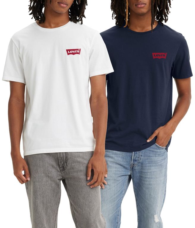 Lot de 2 t-shirt Levi’s 100% coton - col rond, du XS au XXL