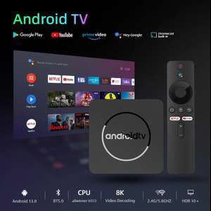 Boîtier Smart TV Q1 RL - Android 13, Allwinner H313, 2 Go/16 Go, 8K/HDR, décodeur, lecteur multimédia, stéréo surround, YouTube
