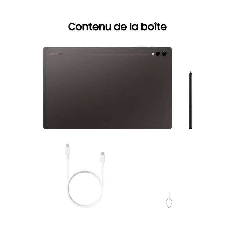 Tablette 14,6" Samsung Galaxy Tab S9 Ultra 256 Go (via remise au panier 120€ + bonus reprise 250€ + ODR Samsung 200€)