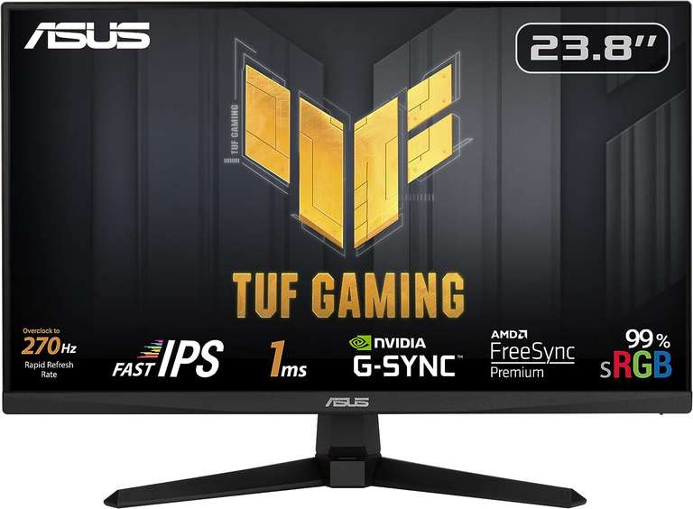 ASUS TUF Gaming VG249QM1A Moniteur Full HD 24" 270 Hz, 1 ms (Frontaliers Belgique)