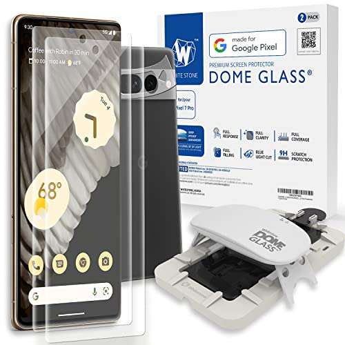 Pack de 2 verres trempés + 1 film de protection arrière Whitestone Dome Glass pour Google Pixel 7 Pro (vendeur tiers)