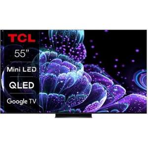 TV 55" TCL 55C831 (2022) - Mini-LED, QLED, HDMI 2.1, 144Hz, VRR, ALLM, Google TV, Dolby Vision IQ, HDR10+