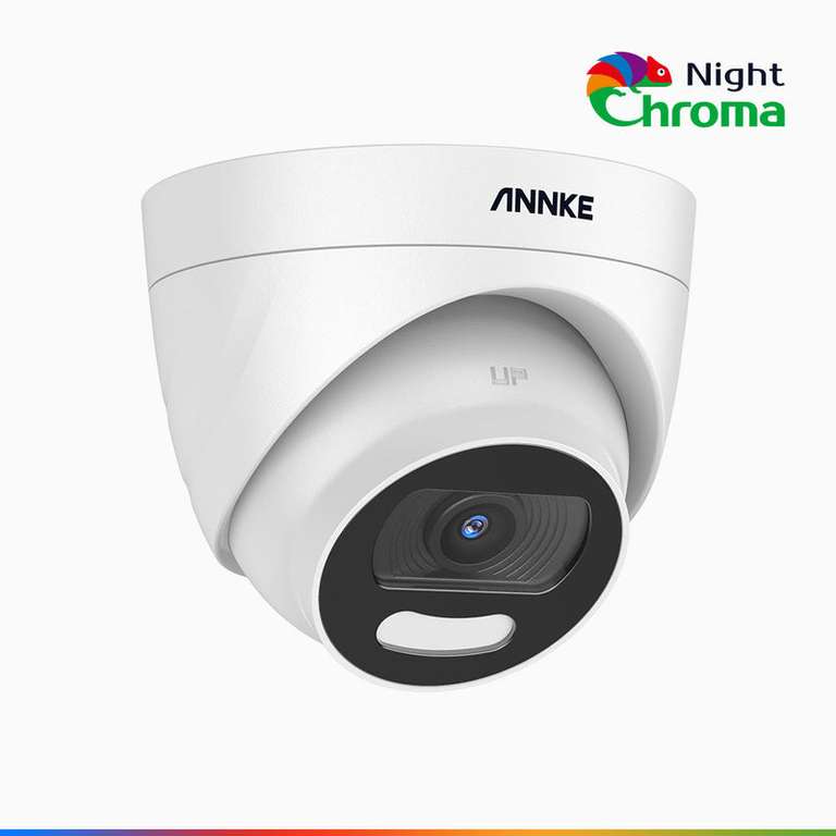 Caméra de surveillance extérieure ANNKE NightChroma NCA500 - 5 MP (2560x1944), Vision nocturne polychrome, Super ouverture f/1.0, 0.0005 Lux