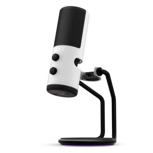 Microphone USB NZXT Capsule (AP-WUMIC-W1) - Diagramme Polaire cardioïde unidirectionnel - blanc ou noir
