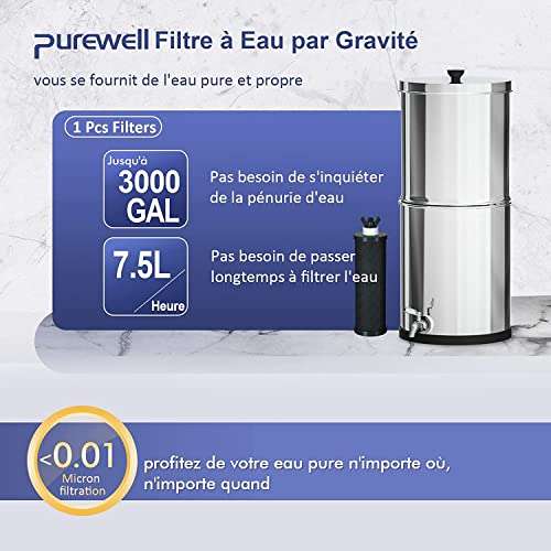 Système de Filtration Purewell-2.25 Gallons (Vendeur Tiers)