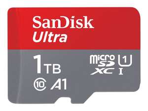 Carte mémoire microSDHC SanDisk Ultra - 1 To + adaptateur SD (+4.75€ en RP)
