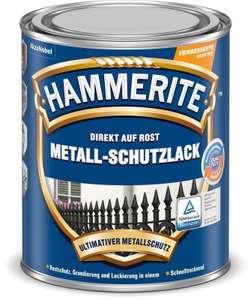 Peinture métal antirouille Hammerite (plusieurs contenances et coloris) - Ex : noir brillant, 2,5L (rubart.de)