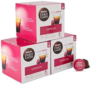 Nescafé Dolce Gusto Espresso - 90 Capsules (Pack de 3 boîtes XL x 30)