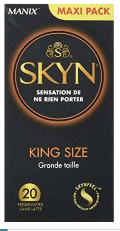 Boite de 20 préservatifs Manix Skyn King Size