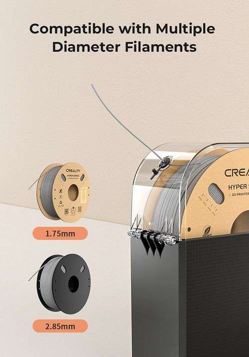 Creality Filament Dryer Box 2.0, température réglable, minuterie 24h, surveillance de l'humidité