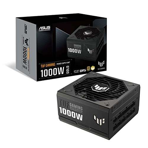 Alimentation PC full modulaire Asus TUF Gaming - 1000W, 80+ Gold, ATX 3.0, PCIe 5.0, 12VHPWR