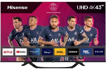 TV LED 43" Hisense 43A63H - 4K UHD, Dolby Vision, HDR10+ Smart TV (ODR 50€)
