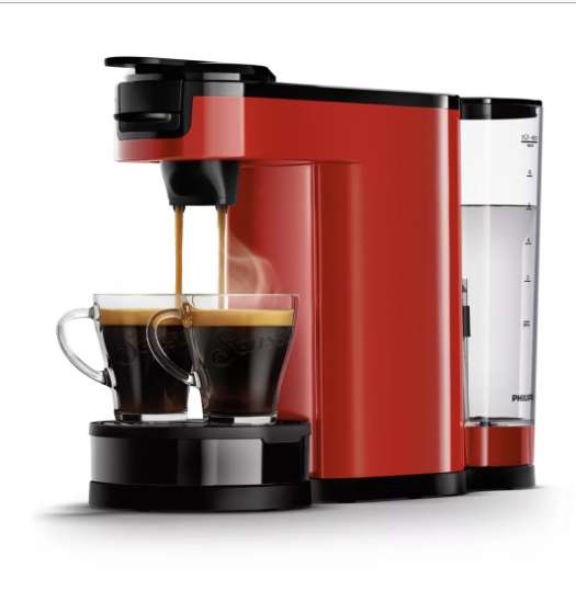 Cafetière filtre Philips Senseo Switch HD6592/85 - Rouge, 1L, 1450W (Via 55.99€ d'ODR)