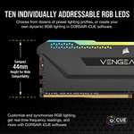 Kit Mémoire RAM Corsair Vengeance Pro SL (CMH32GX4M2Z3200C16) - 32 Go (2 x 16 Go), DDR4, RGB, 3200 MHz, CL16