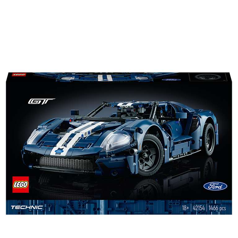Jeu de construction Lego Technic Ford GT 2022 (1468 pièces, 42154 - via 24,70€ sur la carte)