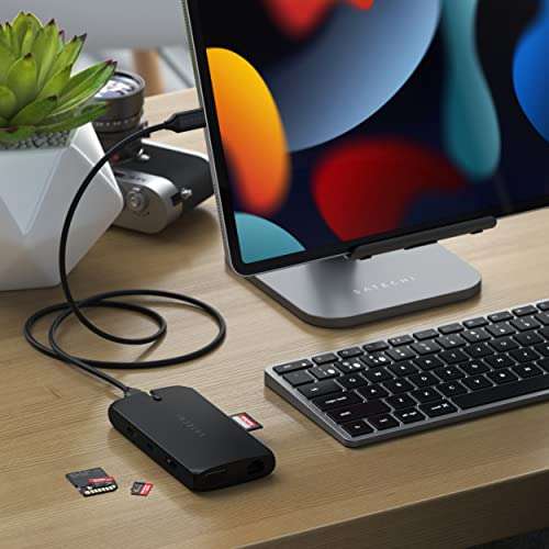 Adaptateur USB-C Satechi - Hub USB-C 9-en-1, Compatible Macbook/iPad/Mac mini (Vendeur tiers)