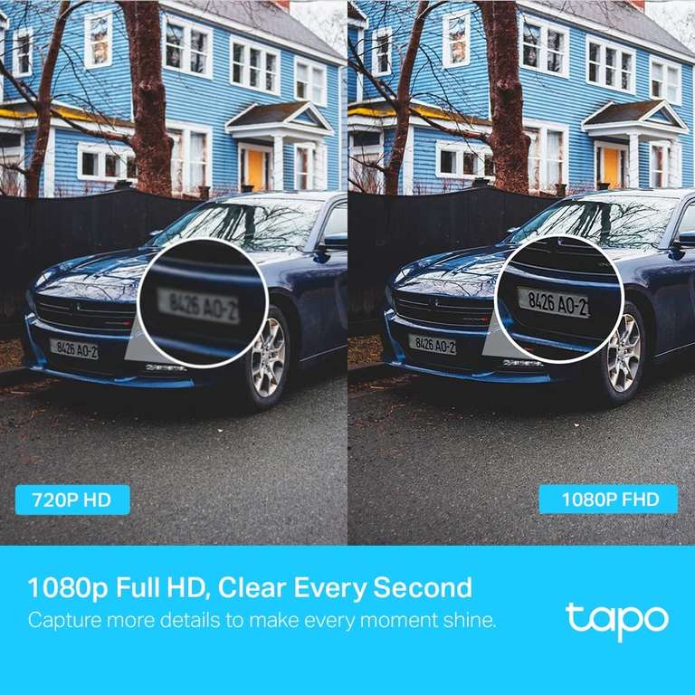 Caméra de Surveillance Tapo - WiFi extérieur PTZ, 1080P C500