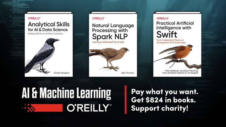 AI & Machine Learning Bundle - 5 livres en Anglais de O'Reilly sur l'Intelligence Artificielle dès 1€ (Dématérialisé)