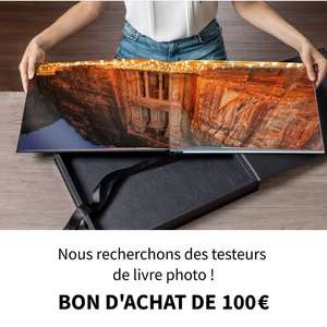 Bon d'achat de 100€ offert pour un Album Photo - saal-digital.fr (via formulaire Facebook)