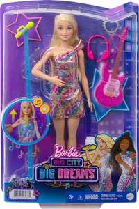 Barbie Malibu Chanteuse en robe avec micro et guitare GYJ21