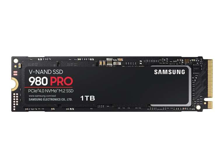 SSD Interne NVMe M.2 PCIe 4.0 Samsung 980 PRO (MZ-V8P1T0CW) - 1 To, Compatible PS5 + 3,50€ en Rakuten Points (Vendeur Boulanger)