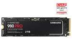 SSD Interne NVMe M.2 PCIe 4.0 Samsung 980 PRO (MZ-V8P2T0BW) - 2 To (vendeur tiers)