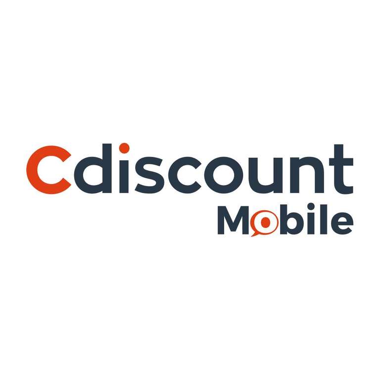 Forfait mobile Cdiscount Mobile Appels/SMS/MMS illimité + 100 Go de DATA 4G dont 13 Go en Europe/DOM (Sans engagement)