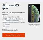 Smartphone 5.8" Apple iPhone XS 64 Go (reconditionné - très bon état) + 2 ans d'abonnement Appels/SMS/MMS illimités + 100 Go (+23 Go EU/DOM)