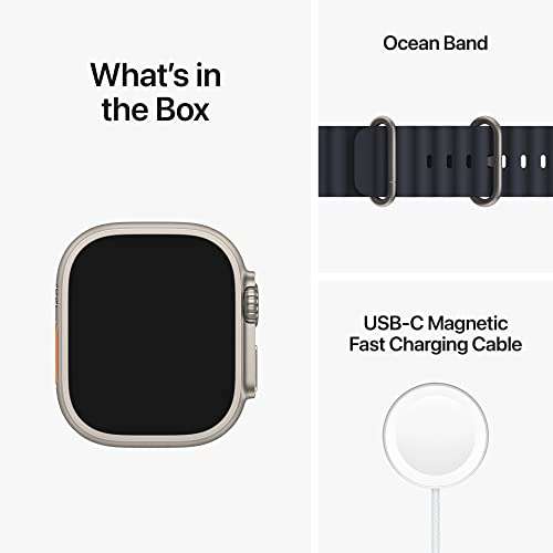 Montre connectée Apple Watch Ultra (GPS + Cellular, 49mm) - Bracelet Océan Minuit