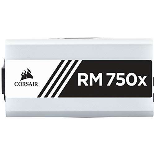 Alimentation PC modulaire Corsair RM750x - 750 W, 80 Plus Gold, blanc