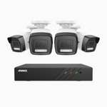 Système de surveillance PoE ANNKE AH500 - 4 Caméras 3K (3072x1728, f/1.6, 0.005 Lux) + Enregistreur vidéo NVR 8CH