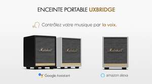 Enceinte portable Marshall UXBRIDGE - Compatible Google/Alexa - Noir/blanc
