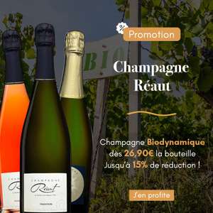 Bouteille de champagne biodynamique Réaut - 75cl (champagne-terroir.fr)