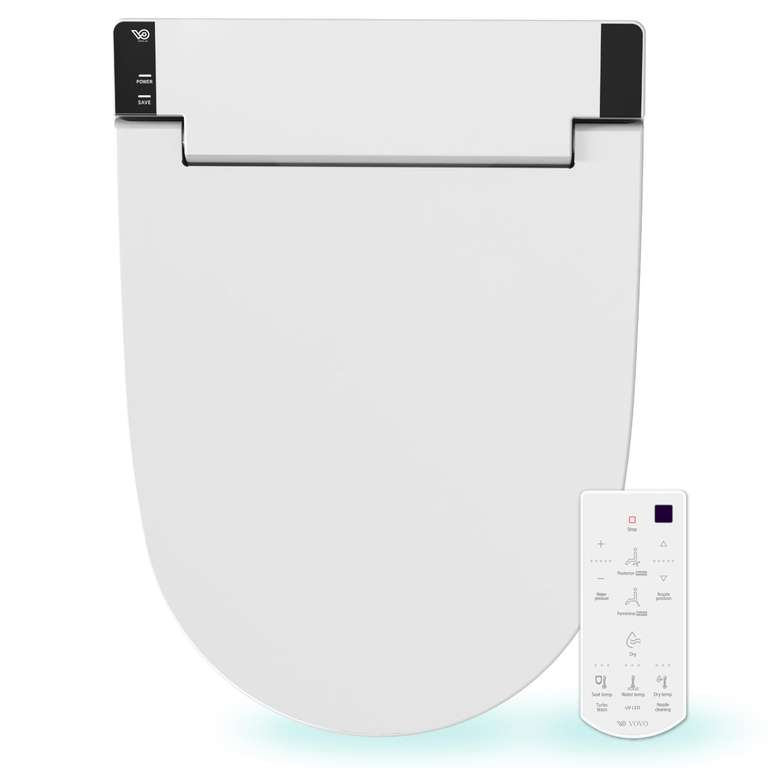 Siège de toilette électronique Vovo Stylement VB-6000SE , Siège chauffant, Eau chaude et sèche, Veilleuse LED (Vendeur tiers)