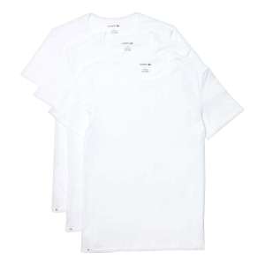 Lot de 3 T-shirt de pyjama Lacoste blanc ou noir