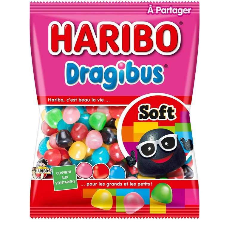 Paquet de Bonbons Haribo Dragibus Soft (300g)