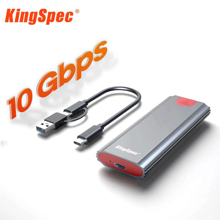 Boîtier USB type-c 3.1 pour SSD M2 NVMe KingSpec