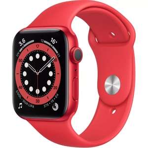 Montre connectée Apple Watch Series 6 - 44 mm, Bracelet Sport, rouge