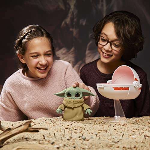 Jouet animatronique Hasbro Star Wars - Grogu et Son Landau