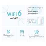 Système 3 bornes WiFi Mesh TP-Link Deco X50 - WiFi 6 AX, 3000Mbps, Couverture WiFi de 604m²
