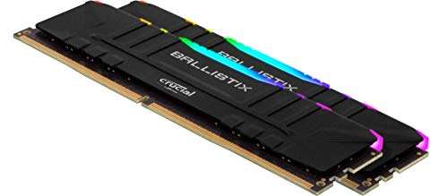 Kit de mémoire RAM Crucial Ballistix RGB - 16 Go (2 x 8 Go), DDR4, 3200 MHz, CL16